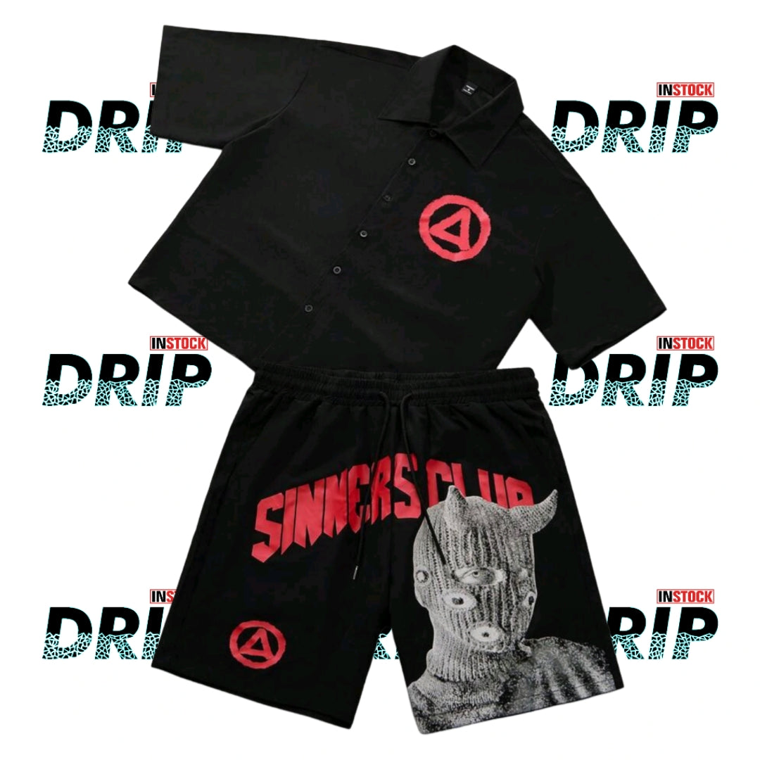 DNS Men's Sinner's Club 2 Piece Set