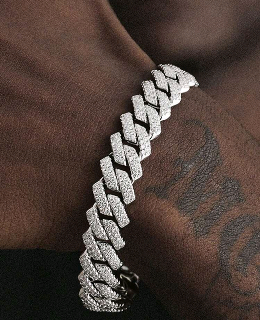 DNS Men's Essential Iced Out Bracelet