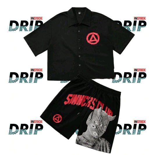 DNS Men's Sinner's Club 2 Piece Set